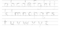 Tracing Letters A z Worksheets Learning Printable