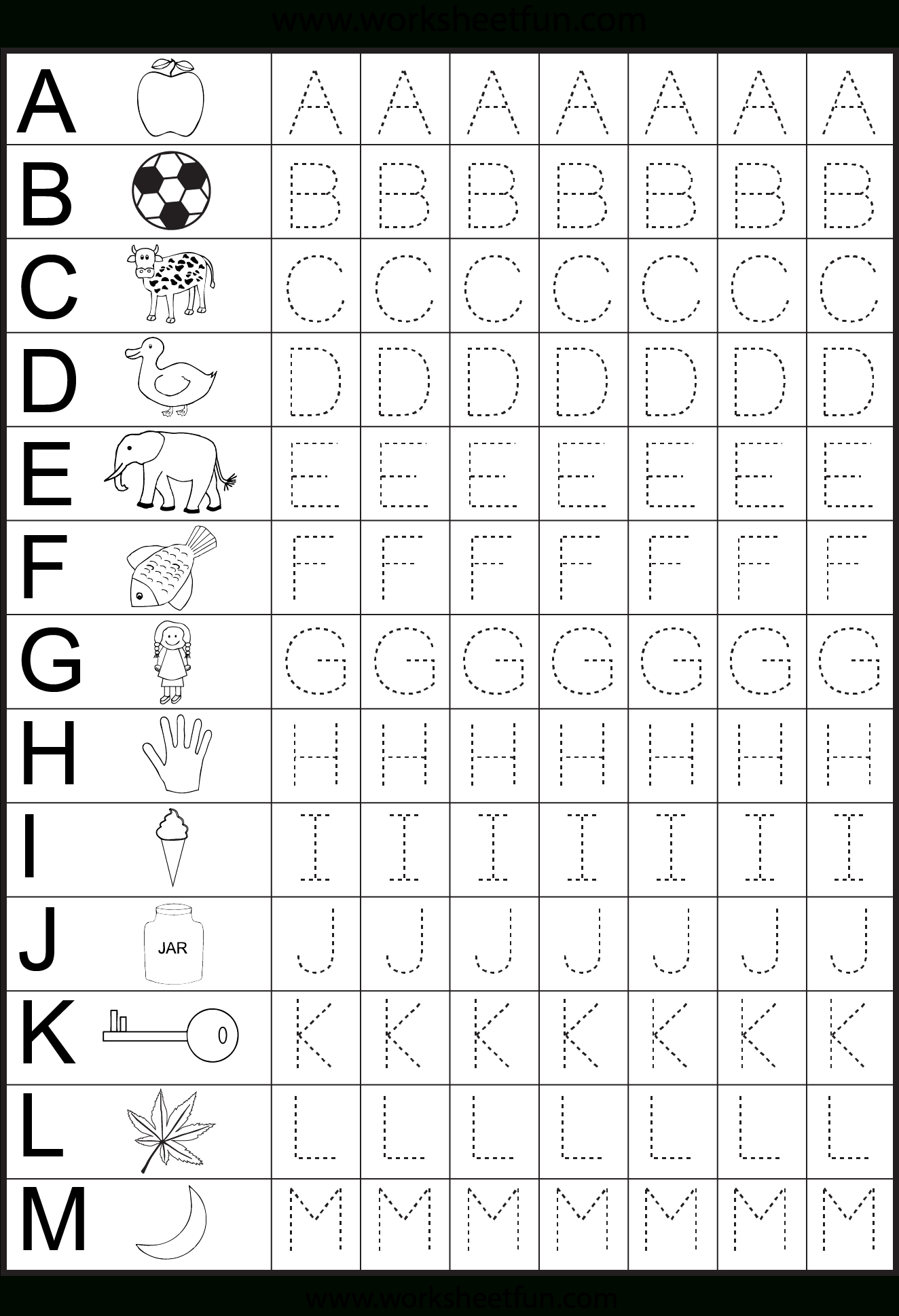 Tracing Letters For Kindergarten Sheets TracingLettersWorksheets