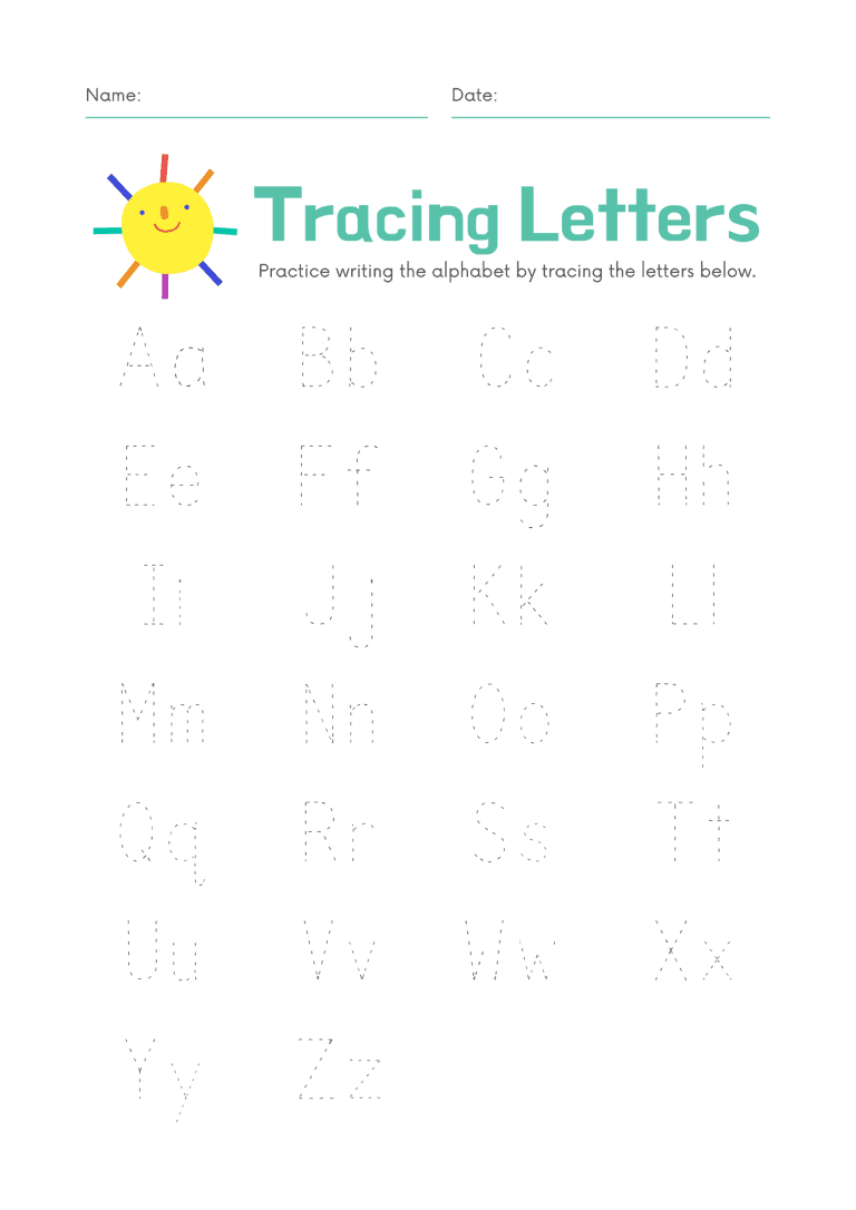 Tracing Letters Foundational Worksheet Free Download Teacher Tayo