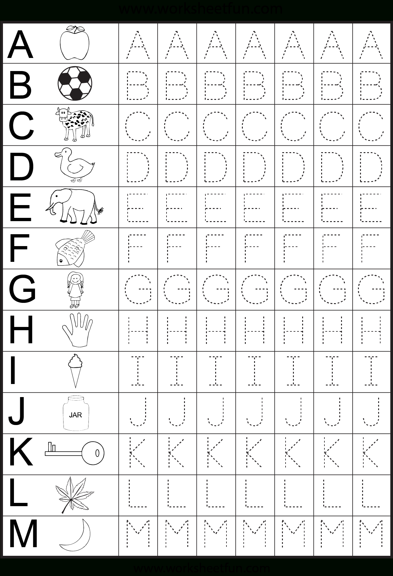 Tracing Letters Worksheets Kindergarten TracingLettersWorksheets