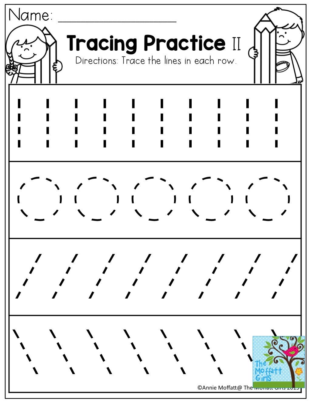 Tracing Lines Circles Writing Tracing Worksheets Preschool Preschool 