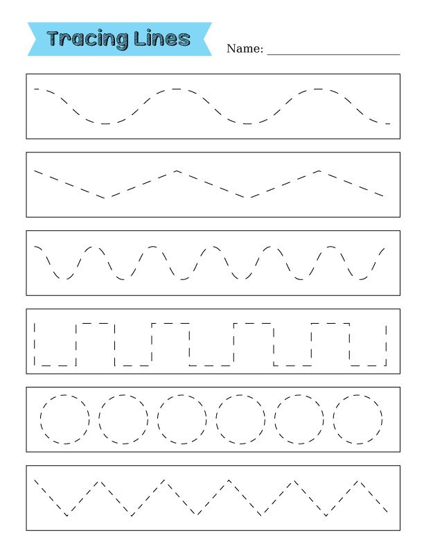 Tracing Lines Worksheets For Preschoolers Tracing Worksheets