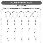 Tracing Lines Worksheet Kids Nex