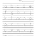 Tracing Lowercase Letters PRINTABLE Kids Worksheets