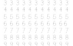 Tracing Numbers 1 10 Worksheet Activity Learning Printable