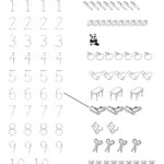 Tracing Numbers 1 10 Worksheet Practice Learning Printable