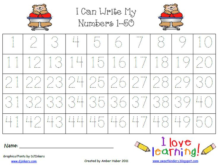 Tracing Numbers 1 50 Writing Numbers Tracing Worksheets Handwriting 