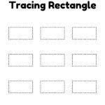 Tracing Rectangle Worksheet Free Printable PDF