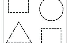 Tracing Shape Tracing Preschool FREE Printable Worksheets Shape