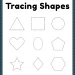 Tracing Shapes Worksheet Free PDF Printable