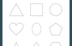 Tracing Shapes Worksheet Free PDF Printable