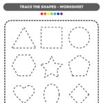 Tracing Shapes Worksheet Maths Crunch