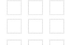 Tracing Square Shapes Worksheet Free Printable PDF