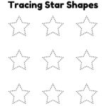Tracing Star Worksheet Free Printable PDF