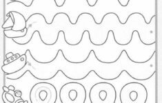 Tracing the dotted lines worksheet Preschool Crafts