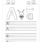 Tracing The Letter A Free Printable Activity Shelter