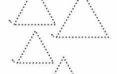 Triangle Tracing Worksheet For Preschool Preschool Tracing Tracing