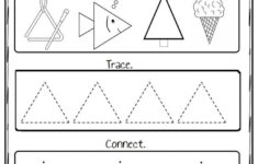 Triangle Worksheet For Preschool Shapes Worksheet Kindergarten