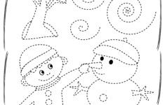 Winter Trace And Color Pages Print And Digital Christmas Worksheets