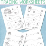 Winter Tracing Worksheets For Kids Itsybitsyfun