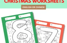 10 Best Free Numbers Tracing &amp; Coloring Christmas Worksheets regarding Christmas Number Tracing Worksheets Free