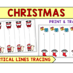 50+ Pages Of Fun Christmas Pre Writing Tracing Vertical Lines Intended For Christmas Themed Vertical Lines Tracing Worksheet