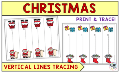 50+ Pages Of Fun Christmas Pre-Writing Tracing Vertical Lines intended for Christmas Themed Vertical Lines Tracing Worksheet