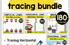 50+ Pages Of Fun Christmas Pre-Writing Tracing Vertical Lines with regard to Christmas Themed Vertical Lines Tracing Worksheet