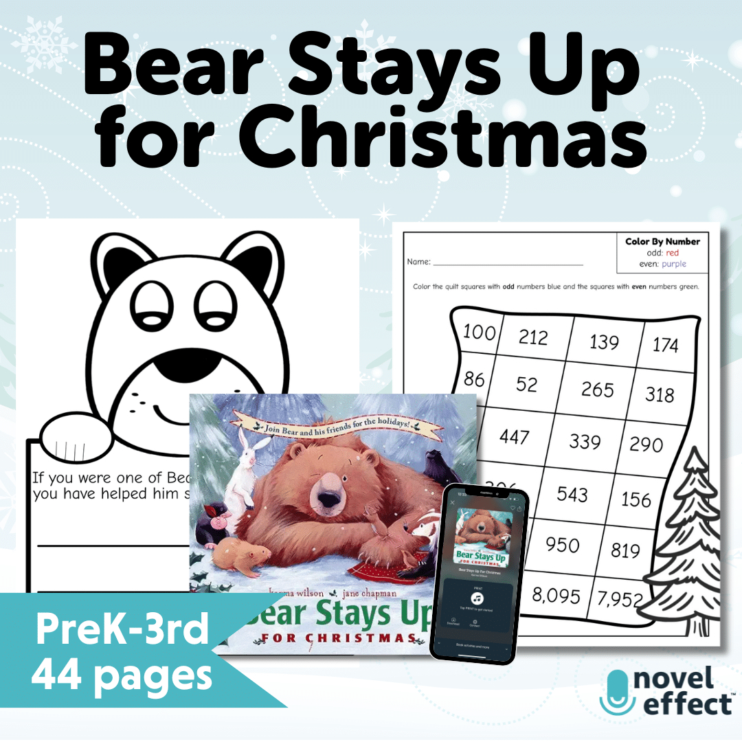 Bear Stays Up For Christmas Activities - Novel Effect with regard to Bear Stays Up For Christmas Tracing Worksheets