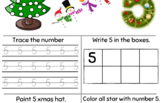 Christmas Activities For Kids Archives - Page 2 Of 6 - About Preschool within Christmas Number Tracing Worksheets Free