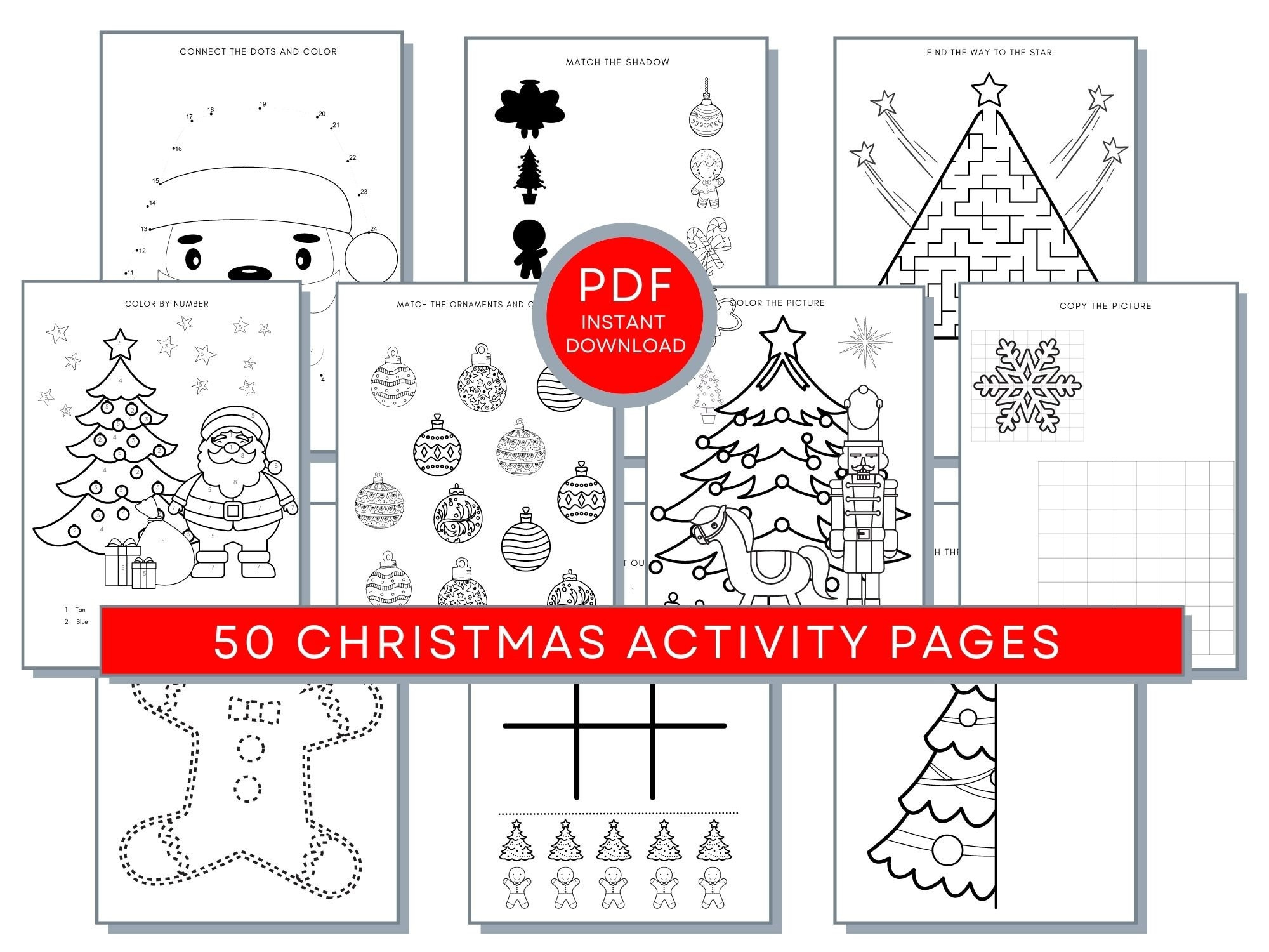 Christmas Activity Pages, Christmas Coloring, Christmas Printable within Dltk Christmas Tracing Worksheets