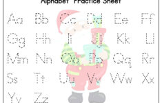 Christmas Alphabet Tracing Worksheets - Kids Activity Zone within Christmas Letter Tracing Worksheets