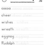 Christmas Themed Word Tracing Worksheets • Beeloo Printable Crafts Throughout Christmas Words Tracing Worksheets