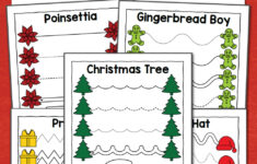 Christmas Tracing Worksheets For Preschool - Mamas Learning Corner in Free Preschool Christmas Tracing Worksheets