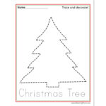 Christmas Tracing Worksheets   Raising Hooks For Christmas Tracing Worksheets Preschool Free