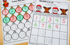 December Worksheets For Kindergarten: Fun And Easy To Use throughout Christmas Number Tracing Worksheets For Kindergarten