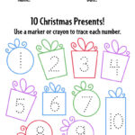 Free Christmas Worksheets For Preschool! ⋆ The Hollydog Blog Pertaining To Christmas Number Tracing Worksheets Free