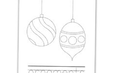 Free Printable Christmas Tracing Worksheets For Kids - The Craft for Free Printable Christmas Themed Tracing Lines Worksheet
