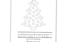 Free Printable Christmas Tracing Worksheets For Kids - The Craft with regard to Christmas Tree Tracing Worksheet