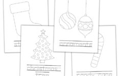 Free Printable Christmas Tracing Worksheets For Kids - The Craft within Free Printable Christmas Themed Tracing Lines Worksheet