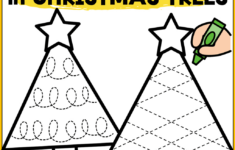 Fun And Cute Christmas Tree Tracing Printable Pages Plus 2 Free with Christmas Tree Tracing Worksheet Free Printable