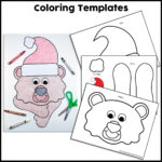 Holiday Bear Craft Activity   Crafty Bee Creations Throughout Bear Stays Up For Christmas Tracing Worksheets