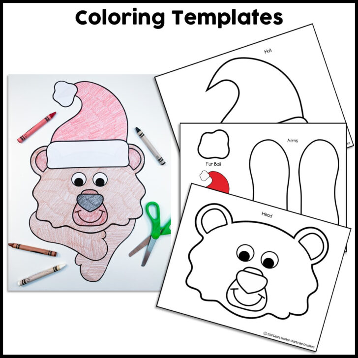 Bear Stays Up For Christmas Tracing Worksheets