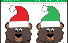 Holiday Bear Craft Activity - Crafty Bee Creations with regard to Bear Stays Up For Christmas Tracing Worksheets