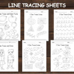 Line Tracing Worksheets For Kids , Preschool Printables, Preschool Regarding Dltk Christmas Tracing Worksheets