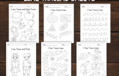 Line Tracing Worksheets For Kids , Preschool Printables, Preschool regarding Dltk Christmas Tracing Worksheets