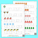 Printable Christmas Numbers Tracing 1 To 10 Worksheet For Kids With Regard To Christmas Number Tracing Worksheets