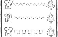 Printable Fine Motor Christmas Preschool Worksheets pertaining to Christmas Tracing Worksheets For Preschool