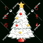 Trace The Number Tracing Number With Christmas Tree Educational With Christmas Number Tracing Worksheets Free Printable