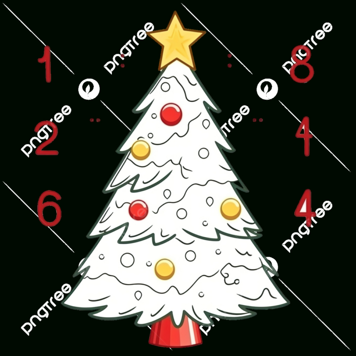 Christmas Number Tracing Worksheets Free Printable